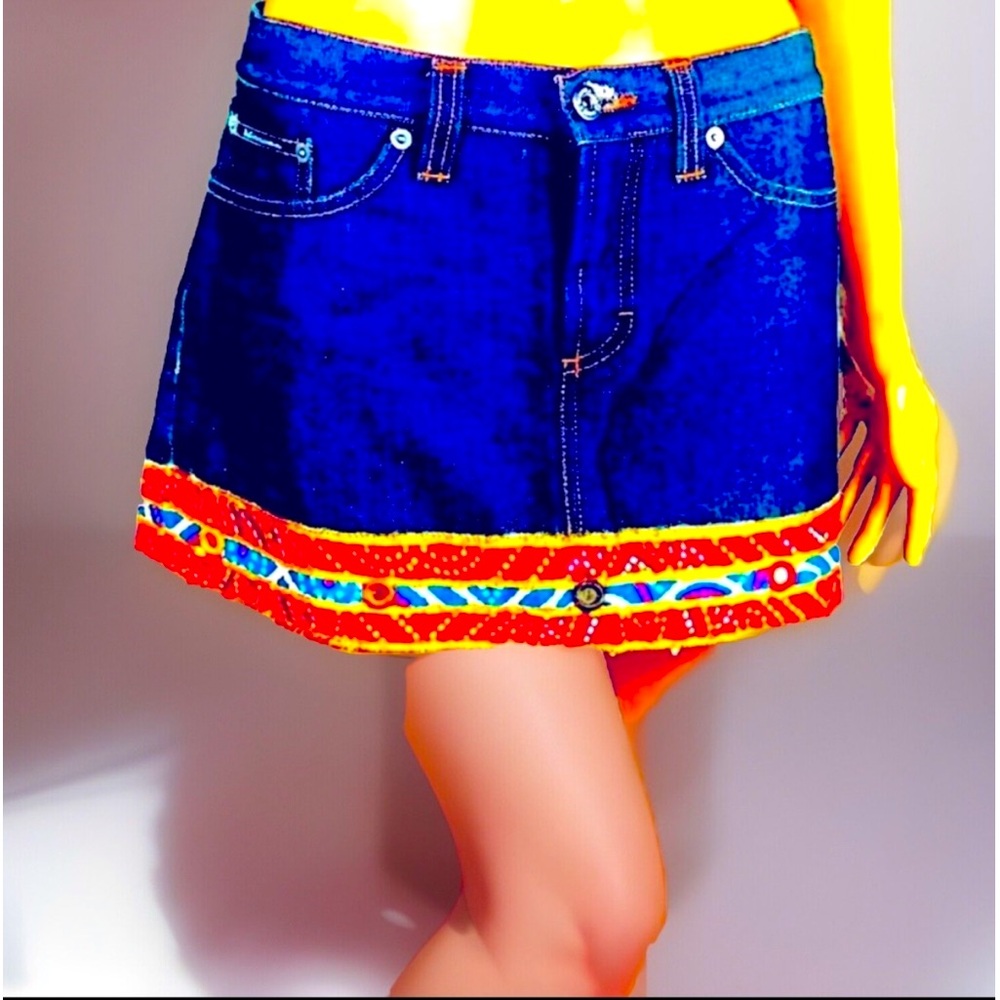 Authentic Dolce & Gabbana Palermo Embellished Mini Skirt